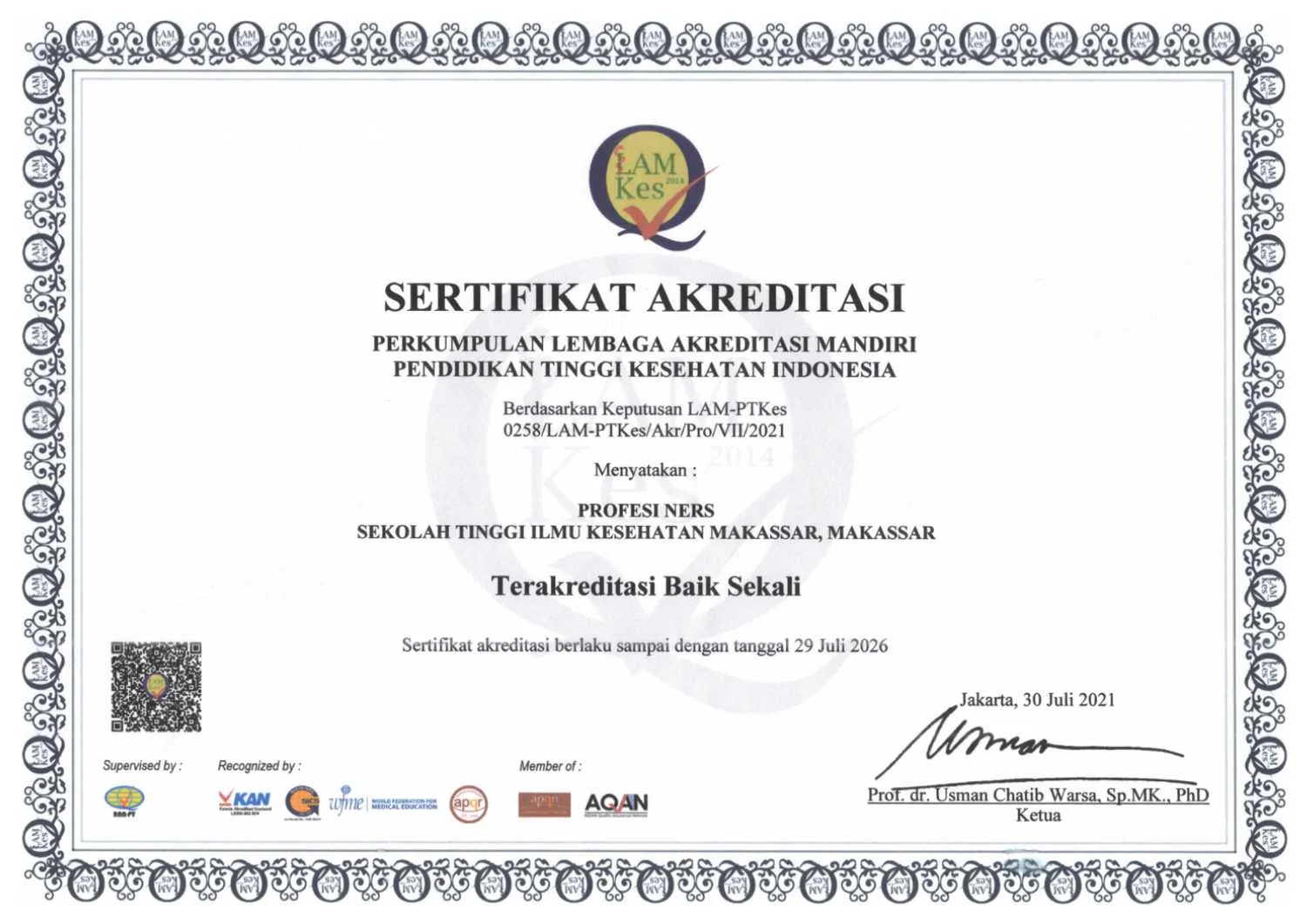 Terakreditasi Baik Sekali