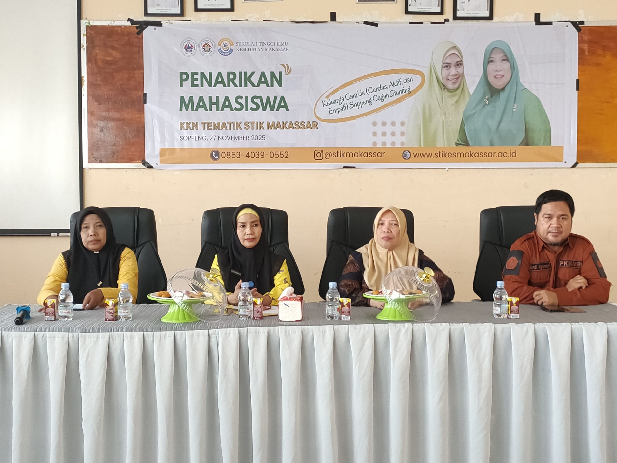 PENARIKAN MAHASISWA KKN TEMATIK STIK MAKASSAR DI KABUPATEN SOPPENG BERJALAN SUKSES